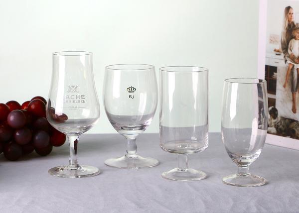 Airlines Lead Free Crystal Drinking Glasses OEM 28Oz Hand Blown Wine Glass