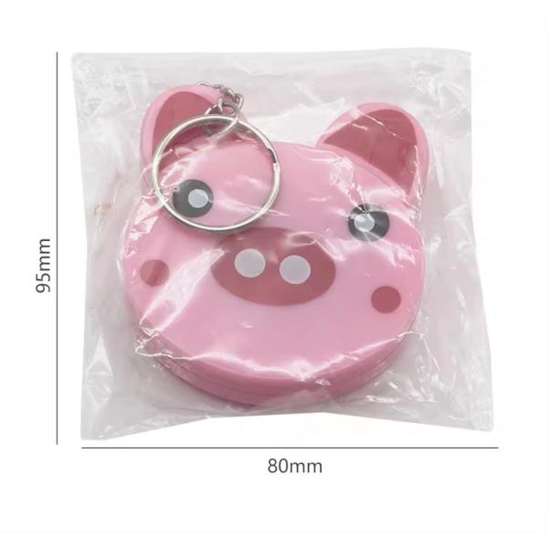 Мультфильмовая лента размер 150 см 60 дюймов мини портативный милый животный ключом автоматическая лента размер панда лягушка свинья