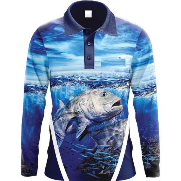 Waterproof Adults Fishing Tournament Jerseys Polo Shirts Anti Pilling