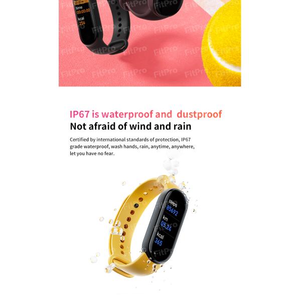Wholesale Smartwatch Fitness Tracker Watch For Xiaomi Smartband Mi Band 6 5 Fitness Bracelet