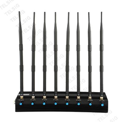Car / Vehicle Mobile Phone GPS Signal Jammer 8 Channels 20Mhz - 6.5Ghz Frequency