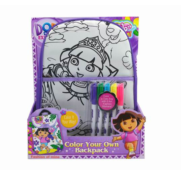 Drawing Your Own Children's School Backpacks , DIY Arts And Crafts Kits