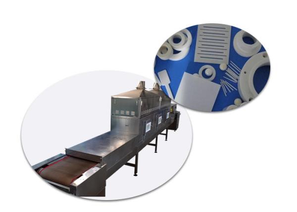 HLTD Brand Flour Dryer , Conveyor Industrial Microwave Dryer Sliver White Efficient