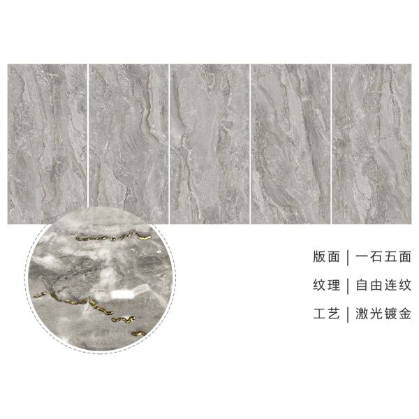 Large Format Porcelain Slab Luxury Polished Glazed Marble Wall Tiles Sintered Stone In Size 900x1800mm