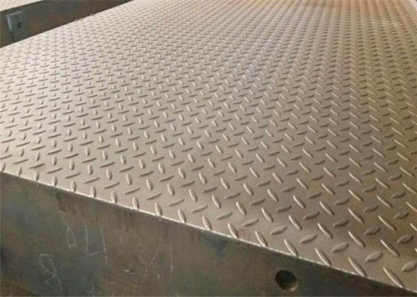3*18m 100T Manganese Steel Checker Plate Digital Weighbridge With Ramp