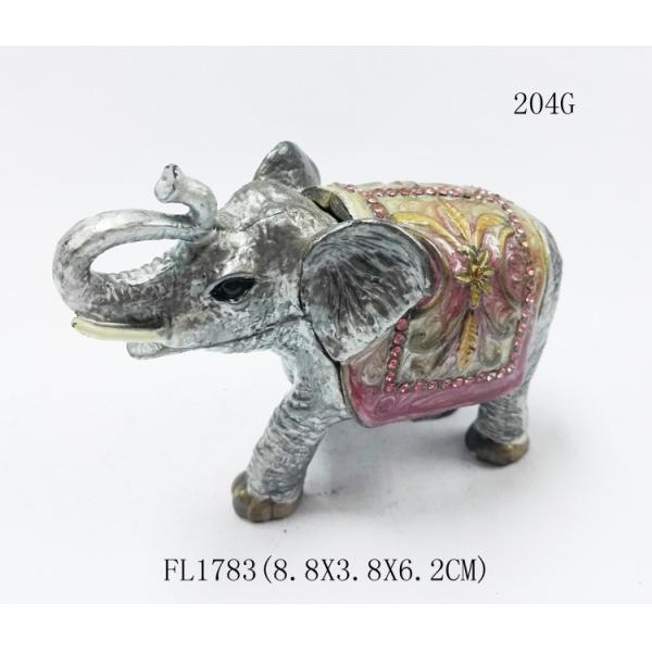 elephant trinket box alloy jewelry box home decoration jewelry box