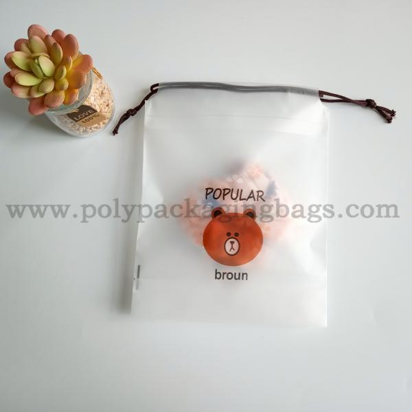 Мешки просвечивающего Drawstring ЕВА PE пластиковые для носков полотенец