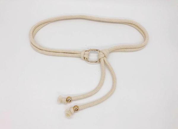 Correia bege do Webbing do estiramento da cor de 1.5CM, correia do Webbing das senhoras comprimento de 65 - de 80cm