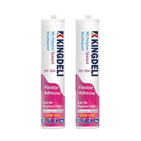 Alteración por los agentes atmosféricos de ms Silicone Sealant, pegamento del