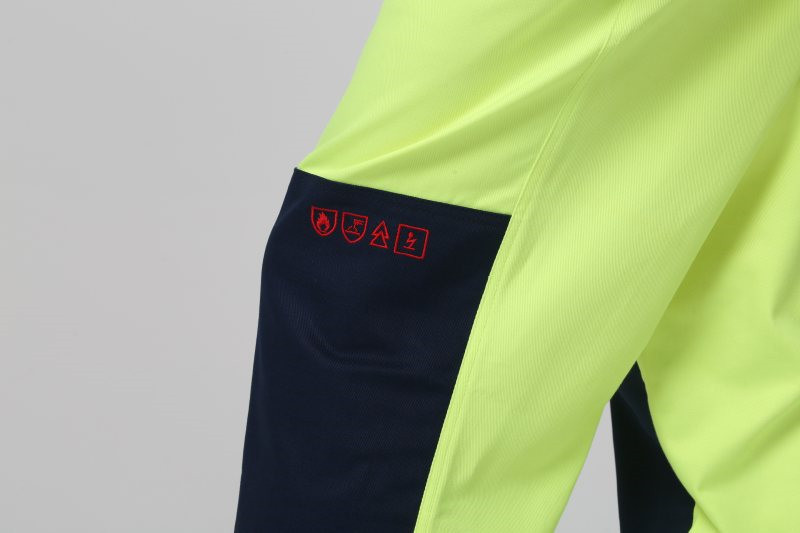 Пламя 99% хлопок анти- статическое - retardant брюки работы, брюки работы HIVIS FR