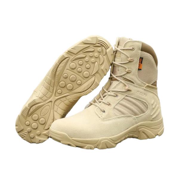 Delta Boots Military Combat Desert Boots Khaki Black Two-ply cowhide