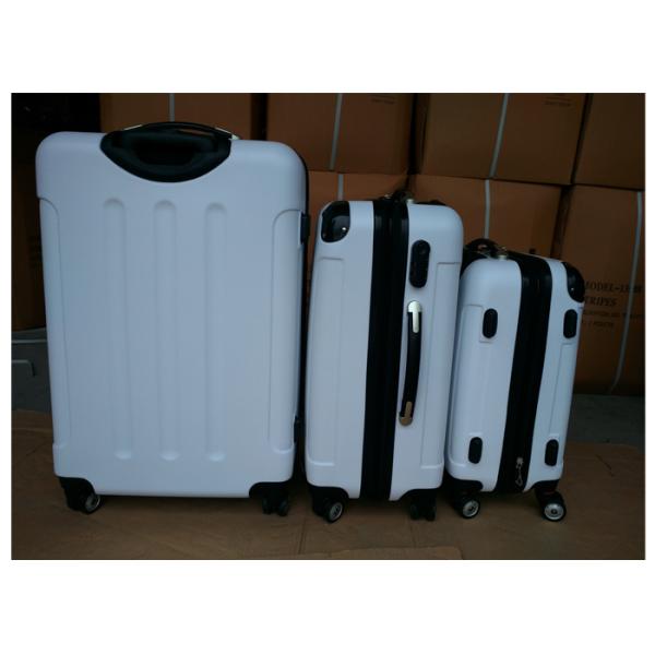 4 Airplane Wheel ABS Carry On Trolley Luggage Aluminum With Expandable Zippers