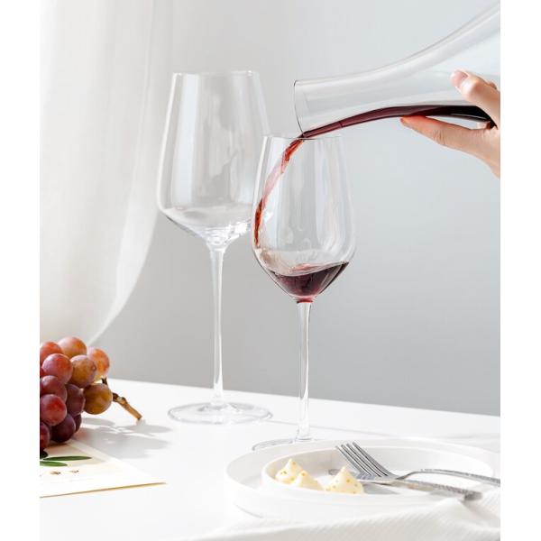 All Purpose Crystal Mouth Blown Wine Glasses Long Stem 500ml 17.6 oz