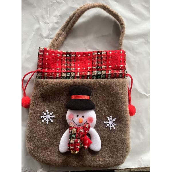 In-stock New Gift Christmas Decorative Small Gift Bag Christmas Apple Bag Candy Bag