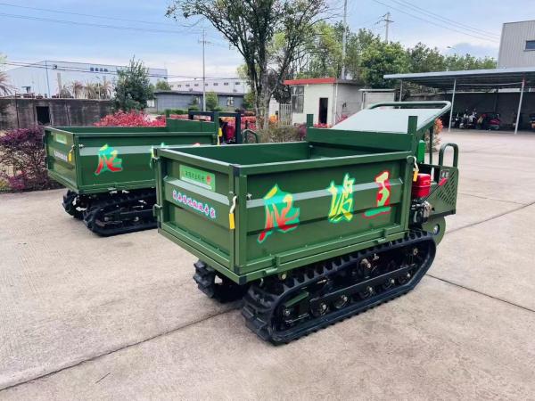 Manufactured 1ton Crawler Dumper Rubber Truck Uesed for Palm Oil Crawler Dumper
