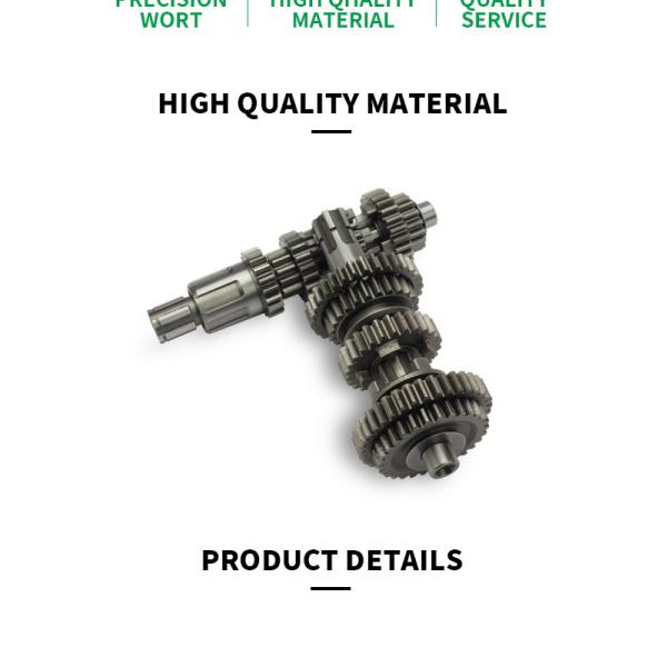 Motorcycle Steel Counter Shaft And Main Shaft For Honda CG125 CG150 Engine Gears