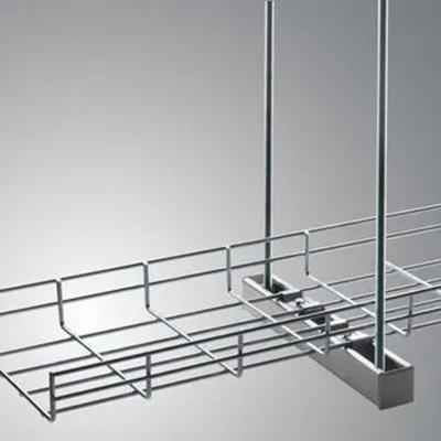 ElectroGalvanized Wire Tray Rectangular Wire Mesh Basket Cable Tray Grid