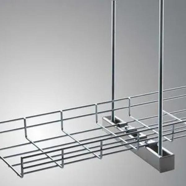 ElectroGalvanized Wire Tray Rectangular Wire Mesh Basket Cable Tray Grid