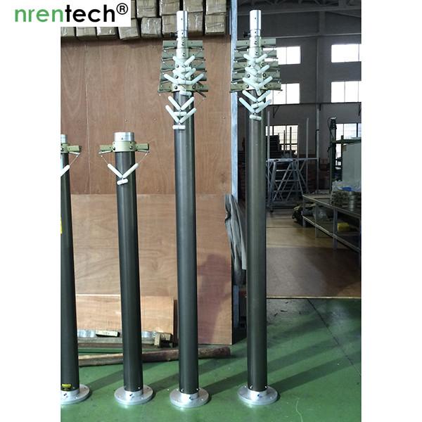 9m lockable pneumatic mast 50kg payloads-NR-2200-9000-50L/ antenna telescopic mast