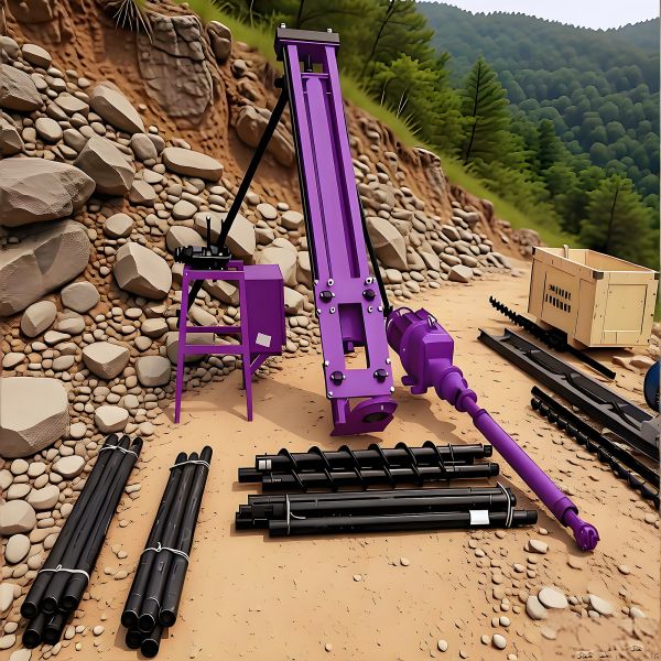 Surface DTH Drilling Rig Infrastructure Development Borehole Drilling Machine Pneumatic Drilling Rig