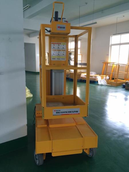Elevador hidráulico automotor, plataforma da plataforma de trabalho de trabalho elétrica para o armazém