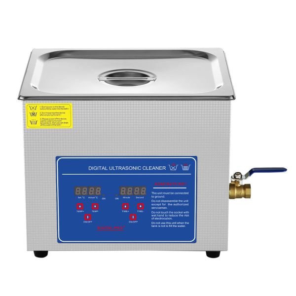 10L Capacity Stainless Steel Tank Digital Ultrasonic Cleaner with 40kHz Frequency for Industrial and Jewelry Cleaning