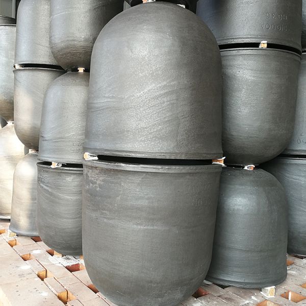 Factory Supply Large Sic Crucible 50kg 350kg Silicon Carbide Pot Sagger Silicon Carbide Crucible For Melting Cast Iron