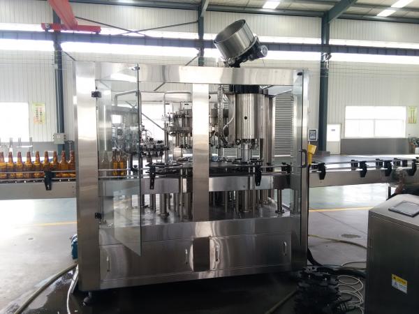 3 In 1 Sus304 Glass Bottle Filling Machine For Craft Brewery Carbonated Drink