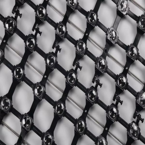 Flexible Led Mesh Screen Curtain Transparent Display for Waterproof Commercial LED Facade Grid Screen