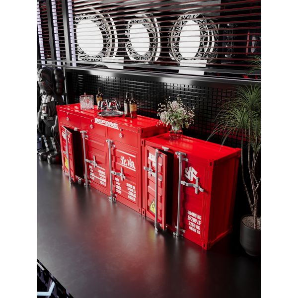 Multi Tier Container Cabinet Customized Industrial Storage Cabinet Durable For Outdoor Hotel