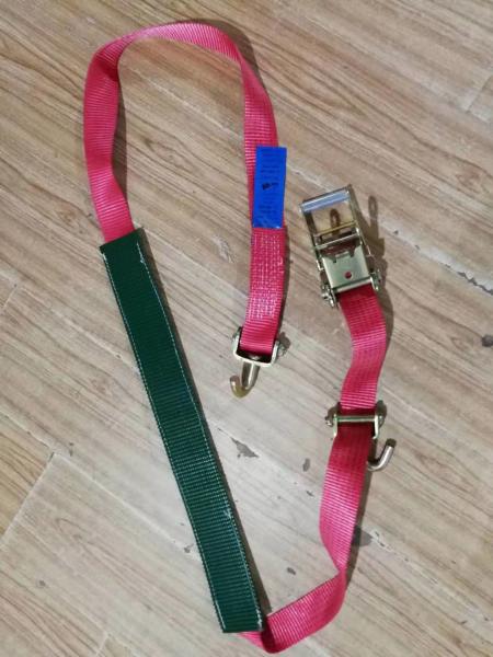 50mm*2.6m Car Tie Down Ratchet Straps Pu Impregnated Low Elongation