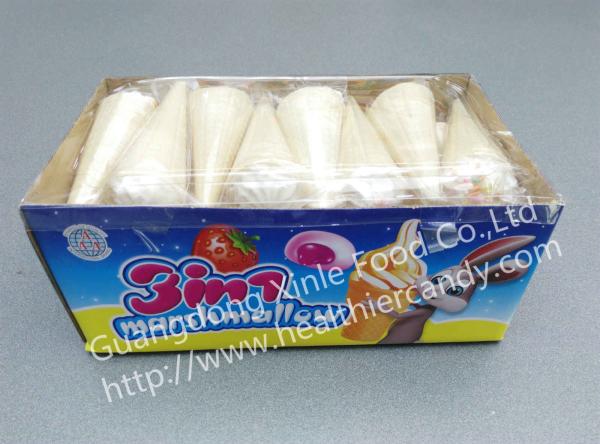 doces NiceTaste do marshmallow da forma do gelado de 10cm e marshmallows brancos doces