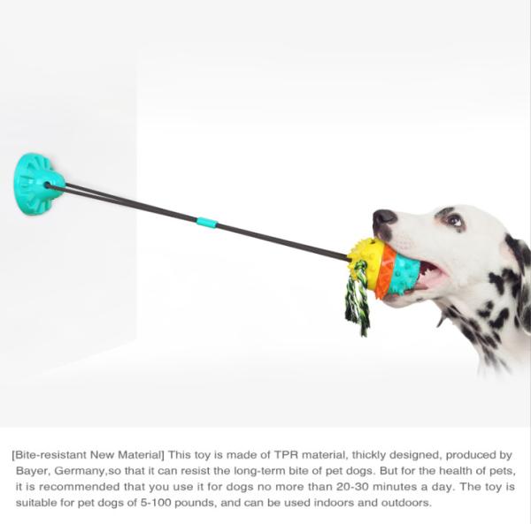 O animal de estimação interativo distribuidor do cão da função do alimento brinca um OEM mais forte da sução de 40CM com som