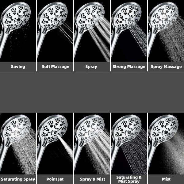 Custom ‎2.5 Gpm Aluminum Shower Head Booster Premium Chrome