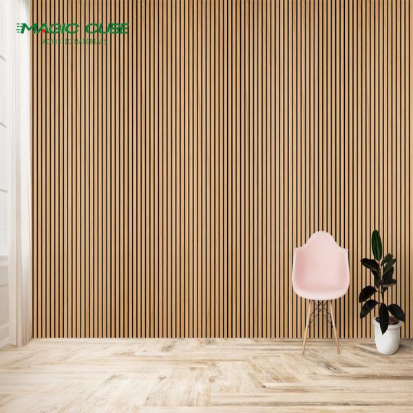 wood slat Decorative Wood Slat PET Acoustic Panel For The Wall Covering