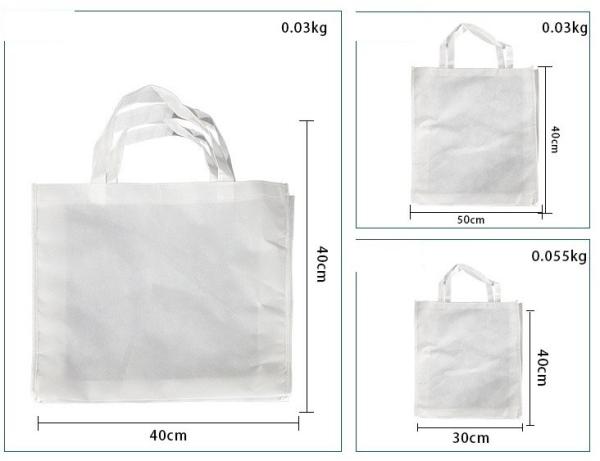 Sublimation Shopping Bags Non Woven Bag Eco Friendly For Heat Transfer Printing