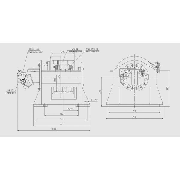 11 высокоскоростного гидравлического тонна ворота тележки для трактора