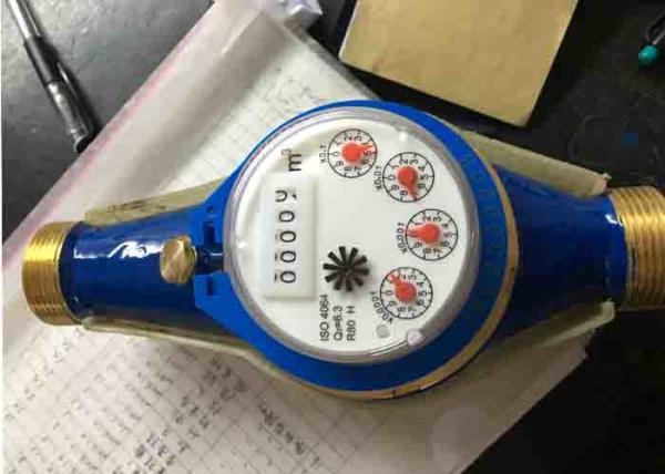 Class B DN40 Industrial Water Meter Grey Iron ISO 4064 Housing Pulse Emitter