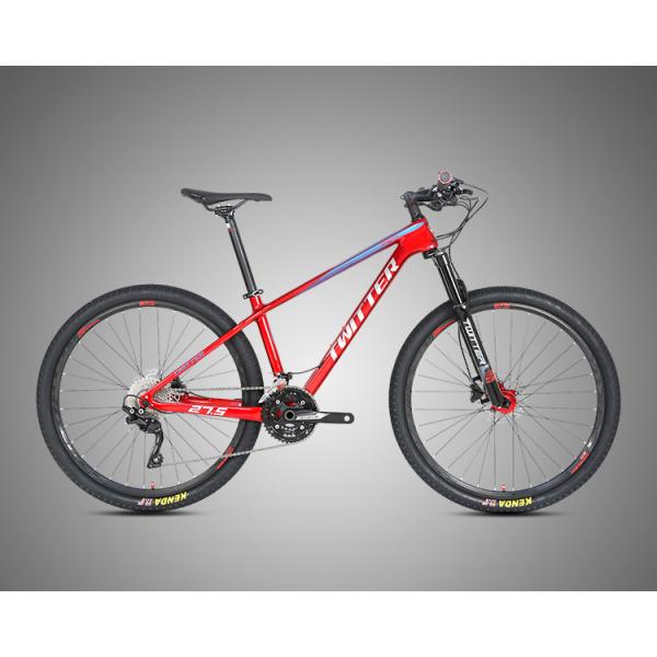 30 Speed Big Tires 27.5 Inch Off Road Mountain Bike Carbon Fiber Frame No Fold