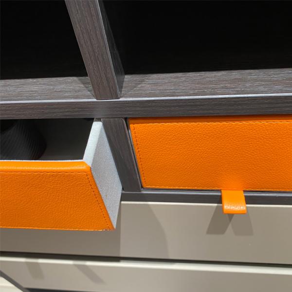 Os acessórios modulares luxuosos do armário do OEM retiram a gaveta do armário do vestuário