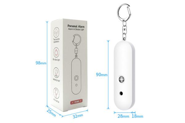 Safe Sound Personal Alarm Siren Keychain With Led Flashlights For Women Girls Kids Elderly