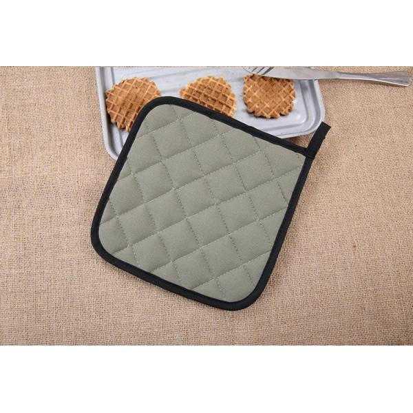 2pcs/Set Kitchen Cooking Cotton Oven Mitt Heat Resistant Pot Holder