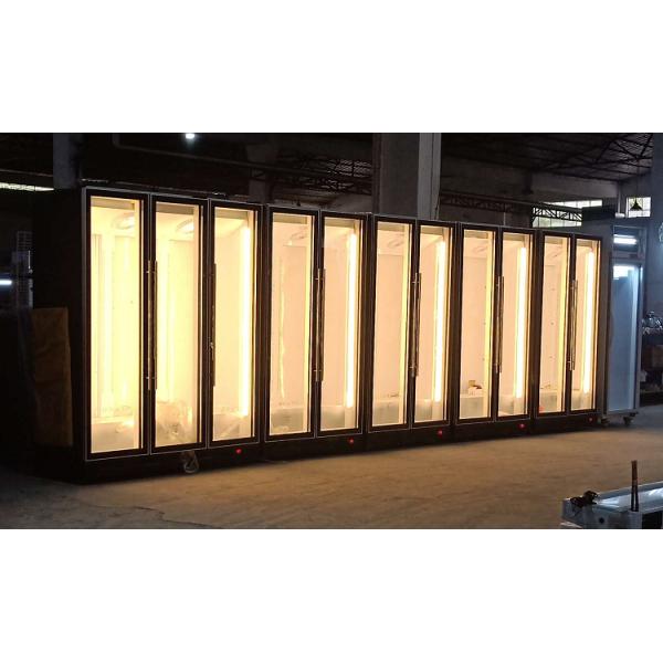 2 ~ 8 градусов Копленд компрессор Черные стеклянные двери холодильники Пиво и вино охладитель