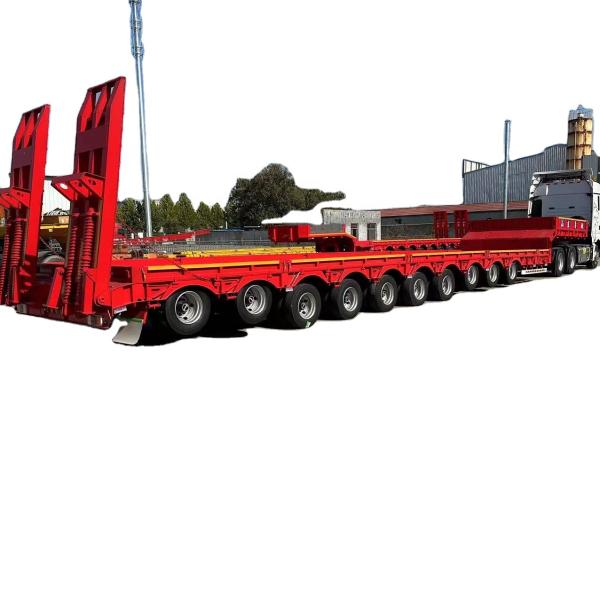 Customized 16500*2550*3580mm Flatbed Semi Trailer for Heavy-Duty Transportation