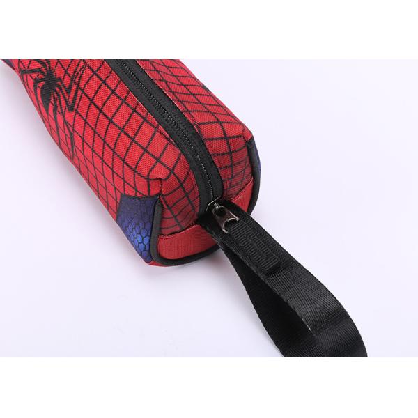 Custom Batman Logo Zipper Pencil Pouch , Canvas Travel Gift Makeup Pencil Holder