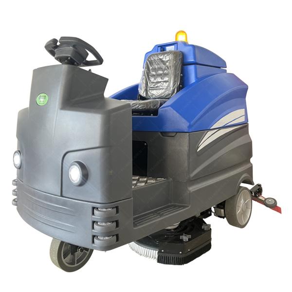 Ride On Floor Scrubber Mecânico Elétrico Industrial aspirador com escova