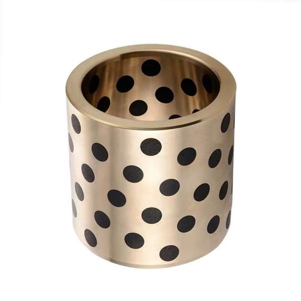 Graphite Plugged Bronze Bushing Oilless Bushes Flat Plain