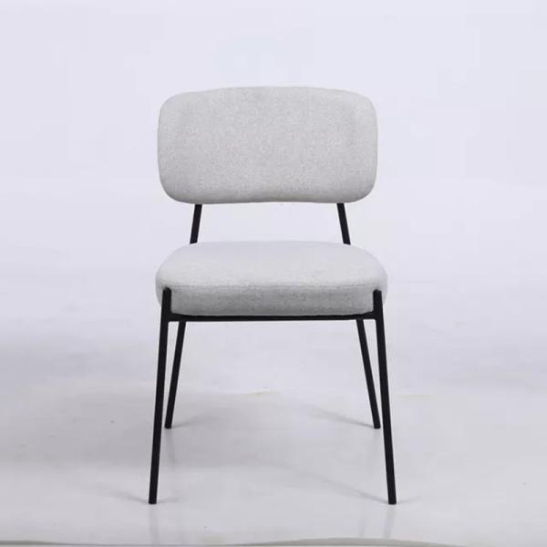 Customization Fashionable Modern Metal Dining Chairs ISO9001 Certification