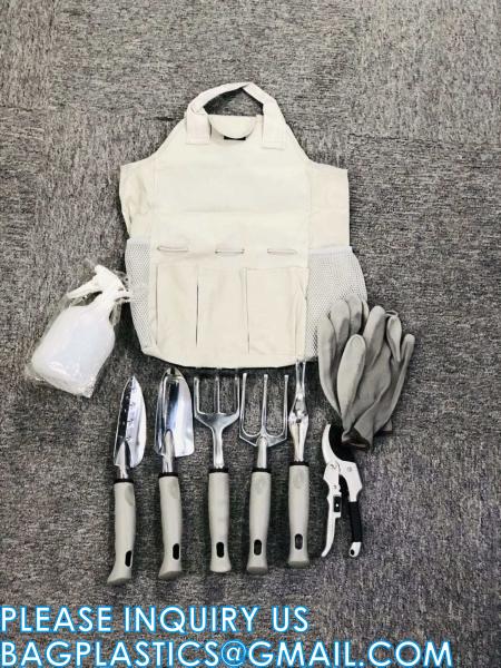 9 Piece Specialty Lady Garden Tool Set Heavy Duty Flower Design Garden Tool Set Gardening Tool With Bag