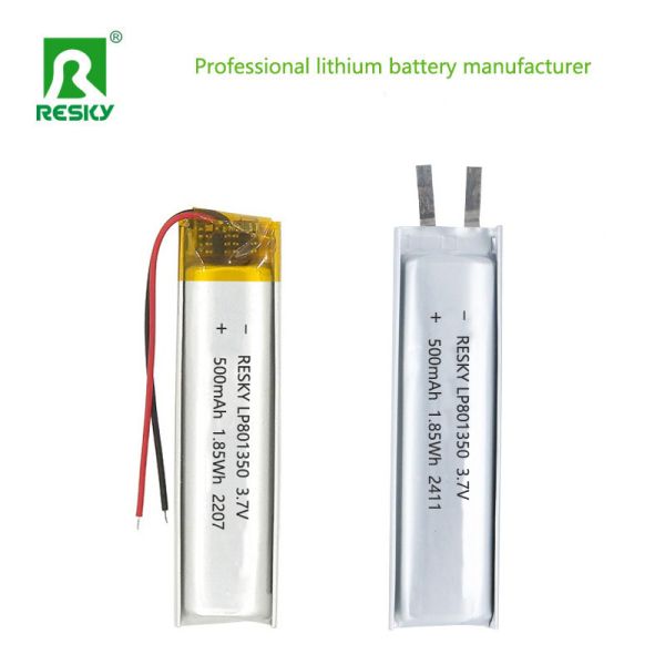 OEM 801350 3.7V 500mAh Lithium Battery Rechargeable Li-ion Battery For Bluetooth Earbuds